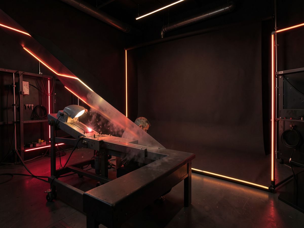 The Vault studio with cyclorama and industrial design
